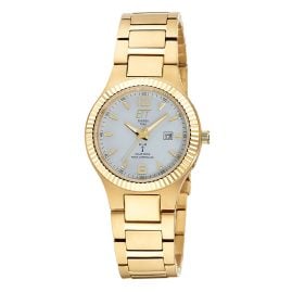 ETT Eco Tech Time ELT-11673-12M Funk-Solar Damenuhr Everest Lady Goldfarben