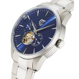 ETT Eco Tech Time EGS-40402-31M Herrenuhr Automatik Motion Drive Stahl/Blau