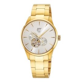 ETT Eco Tech Time EGS-40404-41M Herren-Automatikuhr Motion Drive Goldfarben