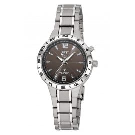 ETT Eco Tech Time ELT-11446-21M Funk-Solaruhr für Damen Basic Titan/Anthrazit