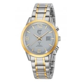 ETT Eco Tech Time EGS-11501-42M Funk-Solar Herren-Armbanduhr Basic Bicolor