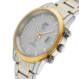 ETT Eco Tech Time EGS-11501-42M Funk-Solar Herren-Armbanduhr Basic Bicolor