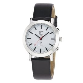ETT Eco Tech Time ELS-11581-11L Funk-Solar Damenuhr Station Watch mit Lederband