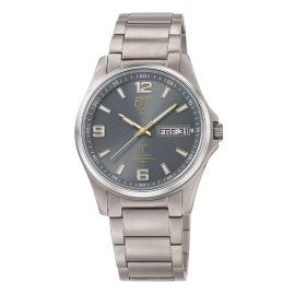 ETT Eco Tech Time EGT-11601-21M Funk-Solar Herrenuhr Everest Gents Titan/Grau