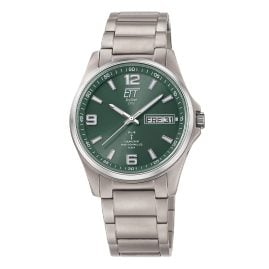ETT Eco Tech Time EGT-11603-81M Funk-Solar Herrenuhr Everest Gents Titan/Grün