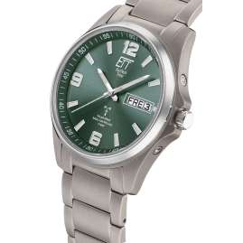 ETT Eco Tech Time EGT-11603-81M Funk-Solar Herrenuhr Everest Gents Titan/Grün