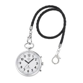 Master Time MTGA-10938-12M Sprechende Taschenuhr Funk Silberfarben
