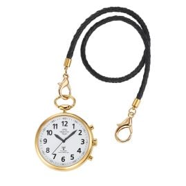 Master Time MTGA-10939-12M Sprechende Taschenuhr Funk Goldfarben