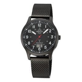 Master Time MTGA-10960-22M Herren-Funkuhr Super Power Aviation Schwarz