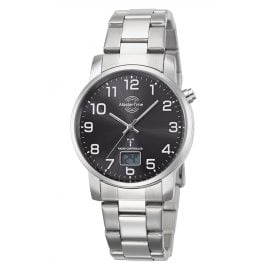 Master Time MTGA-10694-21M Herren-Funkuhr Basic mit Edelstahl-Armband