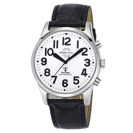 Master Time MTGA-10690-60L Sprechende Funk Herrenuhr mit Lederband