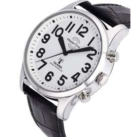 Master Time MTGA-10690-60L Sprechende Funk Herrenuhr mit Lederband