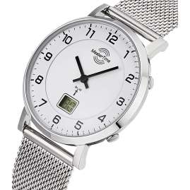 Master Time MTLS-10740-12M Damen-Funkuhr mit Milanaiseband