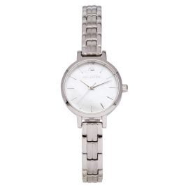 Holzkern Damenuhr Quarz Skadi Silberfarben/Perlmutt