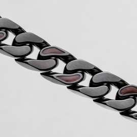 Holzkern Herren-Armband Edelstahl mit Holz Bodyguards Walnuss/Dunkelgrau