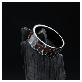 Holzkern Herrenring Sumo Obsidian/Titan