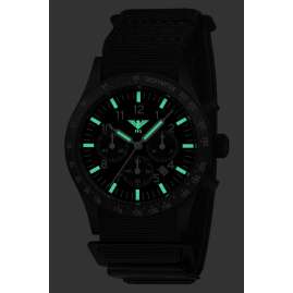 KHS PLABSSC.DFB Herrenuhr Platoon Solar Chronograph Schwarz