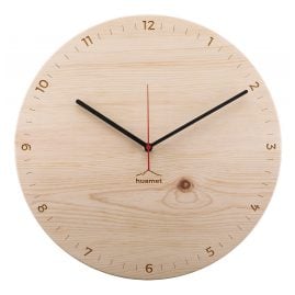 Huamet CH40-A-1806 Holz-Wanduhr Bergtouhr Zirbe rund