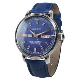 Poljot International 36NH.4200114 Herrenuhr Automatik Gorbatchov Blau LE