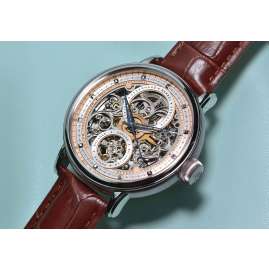 Poljot International 7500.1940711 Herrenuhr Automatik Hermitage Braun/Silberfarben