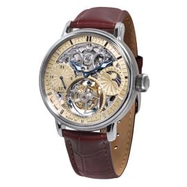 Poljot International 3360.T05 Herrenuhr Tourbillon Skeleton Braun/Zweifarbig