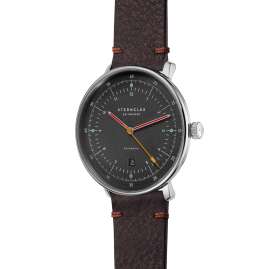 Sternglas S02-HH39-VI11 Herrenuhr Automatik Hamburg neugraphit Braun Vintage