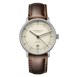 Sternglas S02-NP26-BR03 Herrenuhr Naos Pro Automatik Alabaster Bridle