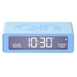 Lexon LR158LB1 Digitalwecker Flip Mini Hellblau