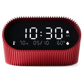 Lexon LR155SR3 Digitalwecker Ray Clock Rot