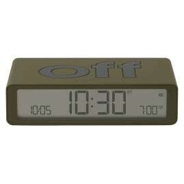 Lexon LR157K9 Digital-Wecker Flip Classic Khaki