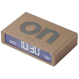 Lexon LR157D1 Digital-Wecker Flip Classic Goldfarben