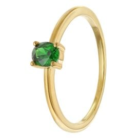 Acalee AC8814-11 Damenring 333 Gold (8k) Ovaler Zirkonia Grün