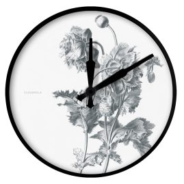 Cloudnola SKU0162 Wanduhr Flower Pierre François Legrand Mohnblume