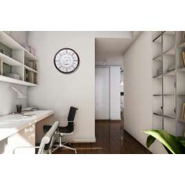 Dreizeit CLA1 Wanduhr Classic No. 1 Braun/Weiß