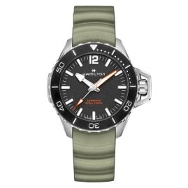 Hamilton H77825331 Herren-Taucheruhr Khaki Navy Frogman Grün