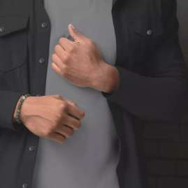 Rebel & Rose RR-80098-V Herren-Armband The Secret Garden Vintage 8 mm