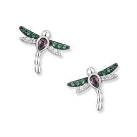 Seinerzeit SZA-2990-350 Damen-Ohrstecker Silber 925 Ohrringe Edda Libellen
