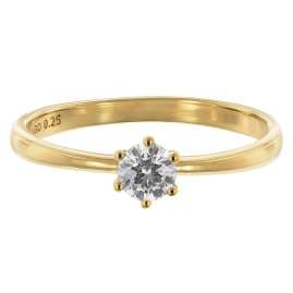 GLIZZ GL8668 Damenring mit Diamant 0,25 ct. Gold 333/8K Brillantring