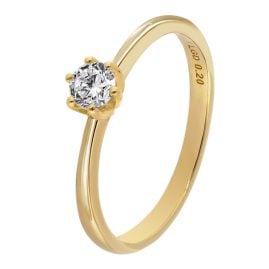 GLIZZ GL8664 Damenring mit Lab Grown Diamant 0,20 ct. Gold 333 Brillantring