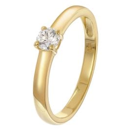 GLIZZ GL1048 Damenring Mit Lab Grown Diamant 0,25 ct. Gold 333 Brillantring