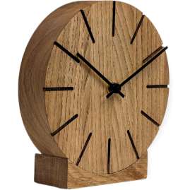 Natuhr 12NU2-12-1 Funk Wanduhr / Tischuhr Boom Eiche Massivholz