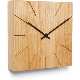 Natuhr 8NU2-12-1 Funk Wanduhr / Tischuhr Beam Eiche Massivholz