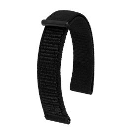 Hirsch 41409050-5-22 Uhrband Vocem Nylon 22 mm Schwarz