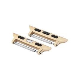 Hirsch AD1000-1-40 Adapter Kompatibel mit Apple Watch Goldfarben 20 mm